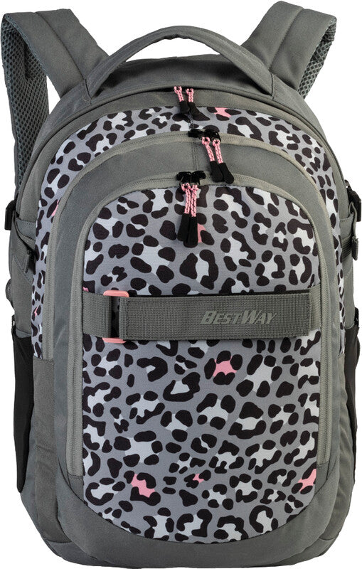 Bestway Evolution Air – Notebook-Rucksack – für 15" Notebook, 22 l, Kunststoff, Mittelgrau/Rosa