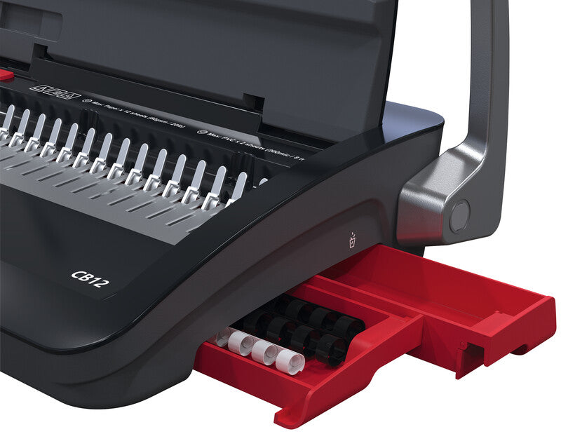 GBC CombBind CB12 Bindegerät – Plastikbindung, für 21-Loch, A4, bis 12 Blatt
