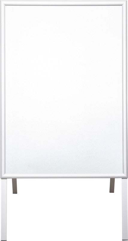 MAUL Plakatständer – für A1 hoch, silber, Metall/Kunststoff, 624×756×1115 mm