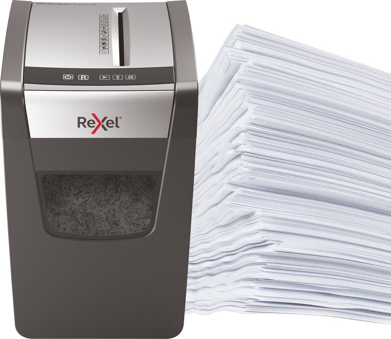 Rexel Momentum X410-SL – Aktenvernichter, DIN P-4, Partikelschnitt 4 × 28 mm, 10 Blatt, 23 l, A4