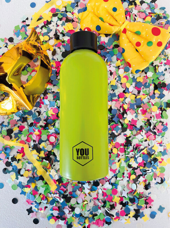Youbottles Trinkflasche Dual – 5 dl – Edelstahl, isoliert, Schraubverschluss – Monochrome Grün