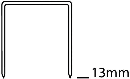 Novus Heftklammern 23/13 – 13 mm – verzinkt, silber – 1000 Stk.