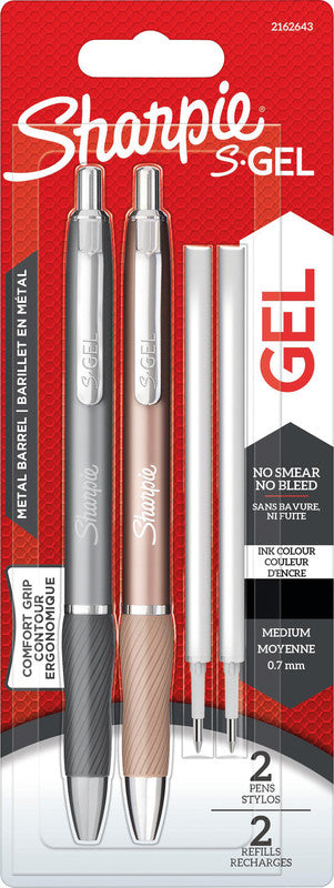 Sharpie Gelschreiber – Schwarz, 0,7 mm, schnelltrocknend, Druck, nachfüllbar