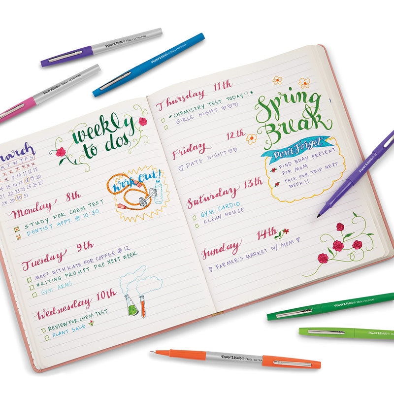 Papermate Filzstifte Flair, Strichbreite 0,7 mm, duftend, 12 Farben