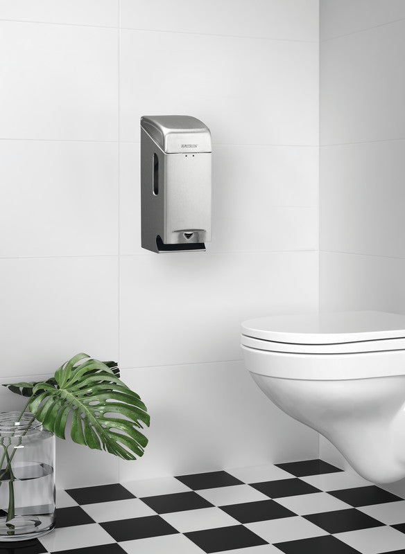 Katrin Toilettenpapierspender – Edelstahl/matt, für 2 Rollen, 12,7 × 11,7 × 29,0 cm