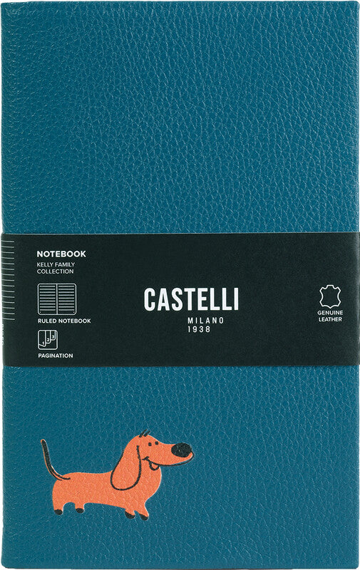 Castelli Notizbuch – A5 – 192 Seiten – 80 g/m² – gebunden, Lesezeichen, nummerierte Seiten, mehrfarbig