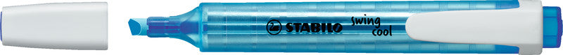 STABILO Swing Cool Textmarker Blau – Keilspitze, 1–4 mm