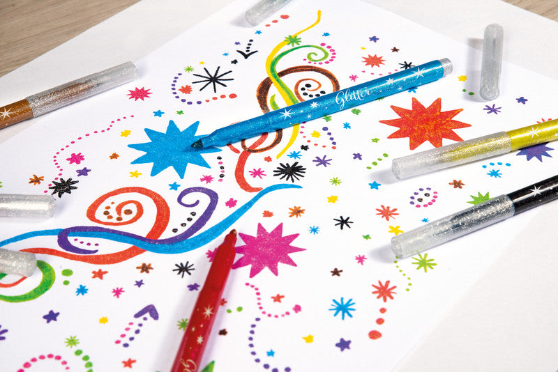 Eberhard Faber Filzstifte, Strichbreite 3 mm, auswaschbar ab 40 °C, 8 Farben