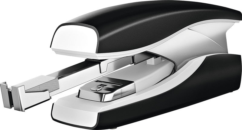 Leitz NeXXt – Hefter, 30 Blatt, Flat-Clinch, geschlossene Heftung, Oberlade-Mechanik, schwarz