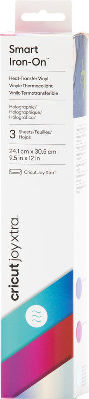 Cricut Aufbügelfolie – 3er-Set – mehrfarbig – 241 × 305 mm – für JOY Xtra Schneideplotter