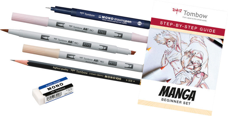 Tombow Starter Kit Handlettering Manga – 3 ABT Pro Dual Brush Pens