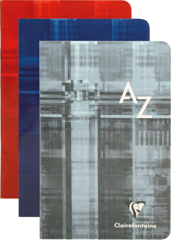Clairefontaine Notizheft, 110 × 170 mm, 5 mm kariert, Klammerheftung, 192 Seiten, 90 g/m² – sortiert