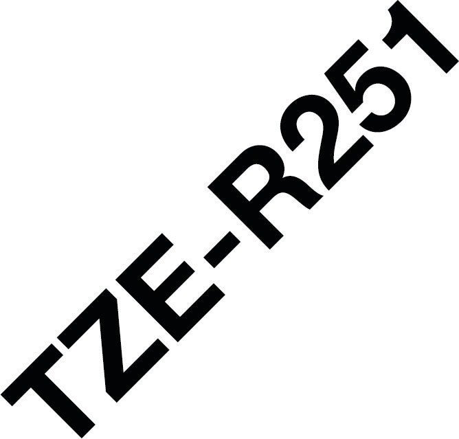 Brother Textilband – 24 mm × 4 m, weiss, schwarz, TZe
