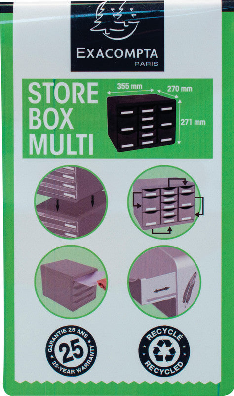 Exacompta Schubladenelement – für Formate bis A4+ – 278 × 271 × 347 mm