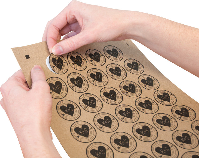 Silhouette Stickerpapier – für Silhouette Schneideplotter – 215 × 279 mm – beige – 8 Blatt