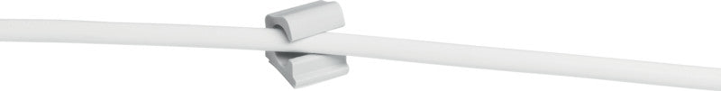 Durable Kabel-Clip Pro – 20 × 21 × 16 mm, Kunststoff, Grau, selbstklebend, 6er-Pack, für Kabellauf Ø 10 mm