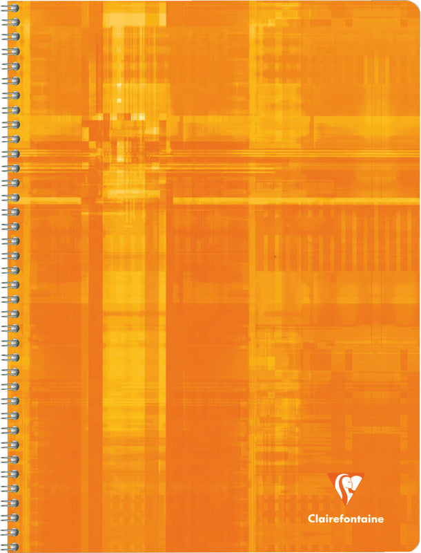 Clairefontaine Spiralblock A4+, liniert, Spiralbindung, Karton, 50 Blatt, 50 g/m² – farbig sortiert