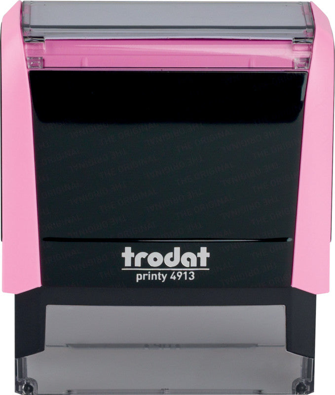 Trodat Motivstempel Printy 4913 Pastell Edition – Motiv: zum Selbersetzen, selbstfärbend, 58 × 22 mm