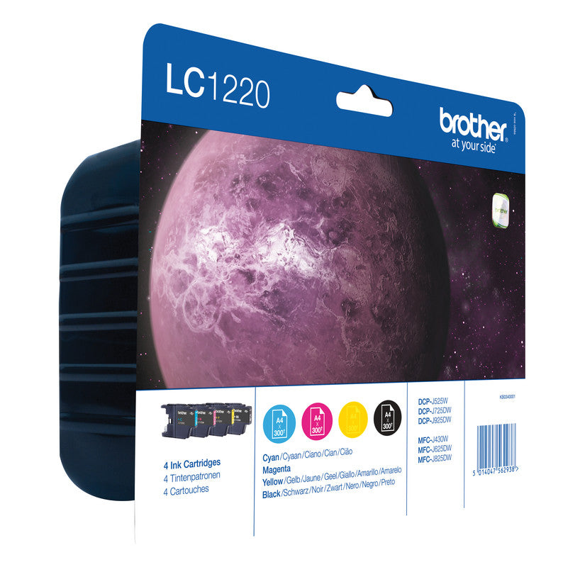 Brother Tintenpatronen-Multipack CMYK, 4er-Pack – für Tintenstrahldrucker/Multifunktionsgeräte
