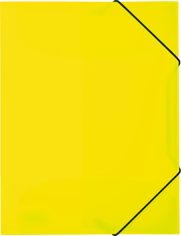 HERMA Sammelmappe für A4, Kunststoff, Gelb, mit Gummizug
