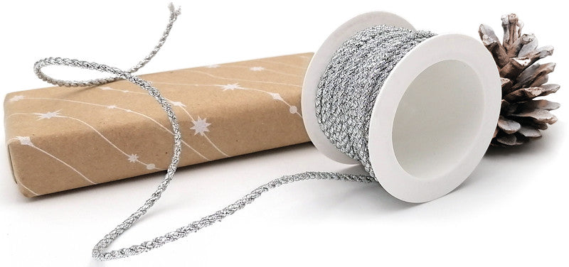 Braun + Company Geschenkpapier Rolle – Glitzerkette – Papier, 70 g/m2 – 700 × 2000 mm