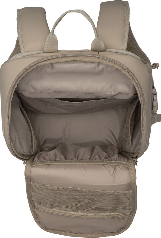 Beckmann Street Go – Notebook-Rucksack – für 16"-Notebook, 26 l, rPET (recyceltes PET), beige