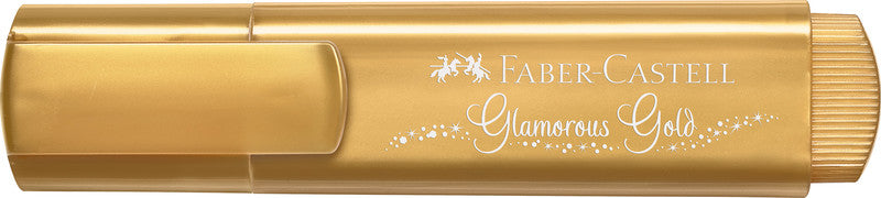 Faber-Castell Textliner 46 Metallic Textmarker – Metallic Gold, Keilspitze 1–5 mm