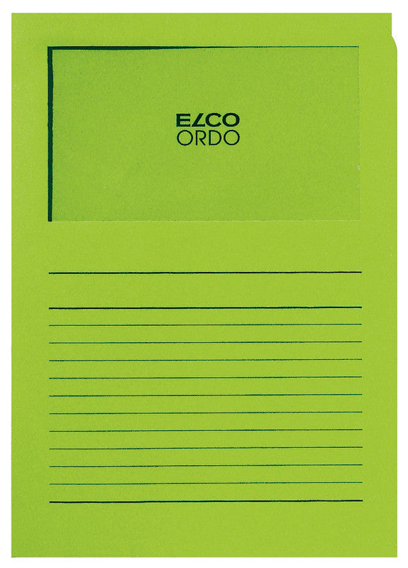 Elco Sichtmappe A4 – intensivgrün, Papier, 100er-Pack