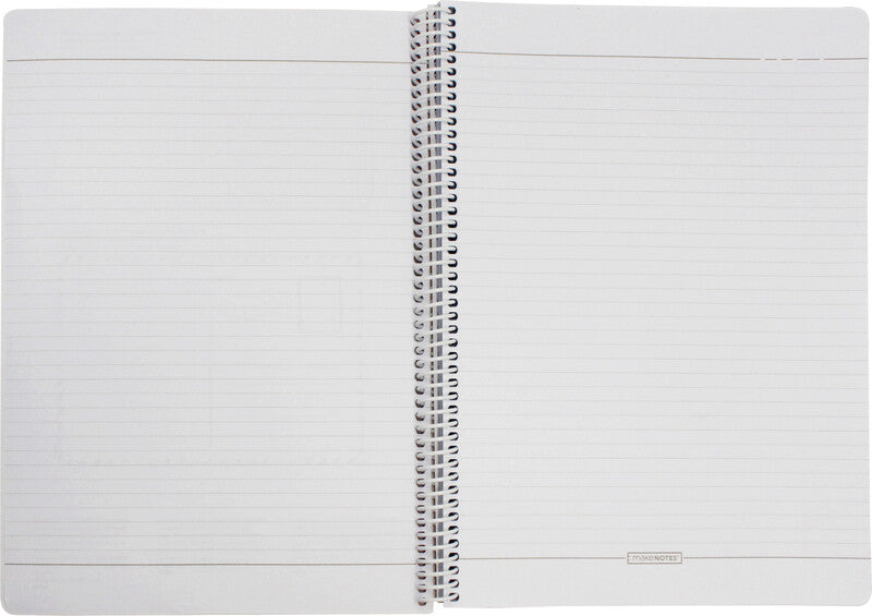 Makenotes Spiralheft – A4 – Liniert – 160 Seiten – 80 g/m² – Spiralbindung, Abgerundete Ecken, Mehrfarbig