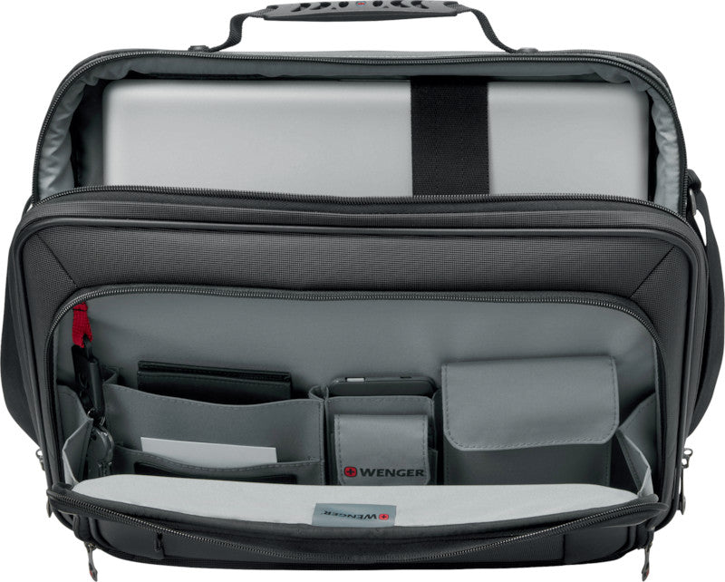 Wenger/SwissGear Wenger Insight Notebook-Tasche – für Notebooks bis 15,6", 10 l, wasserabweisend, Aufsteckfunktion, Nylon