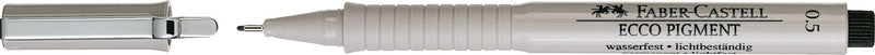 Faber-Castell Ecco Pigment Fineliner 0,5 mm – schwarz – wasserfest, dokumentenecht