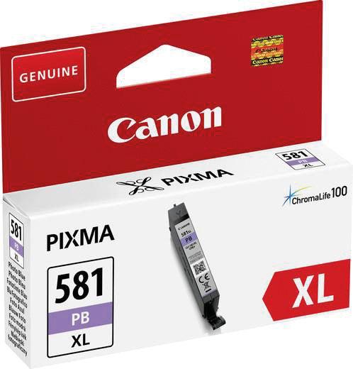 Canon Tintenpatrone CLI-581XL, Foto blau, 3'320 Seiten – für Tintenstrahldrucker/Multifunktionsgeräte