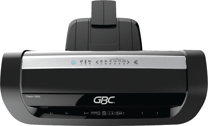 GBC Fusion 7000L Laminiergerät A3 – 6-Rollen, 75–250 µm, 1 Min. Aufheizzeit, 1400 mm/min, Schwarz