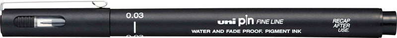 Uni-Ball Fineliner – schwarz – wasserfest