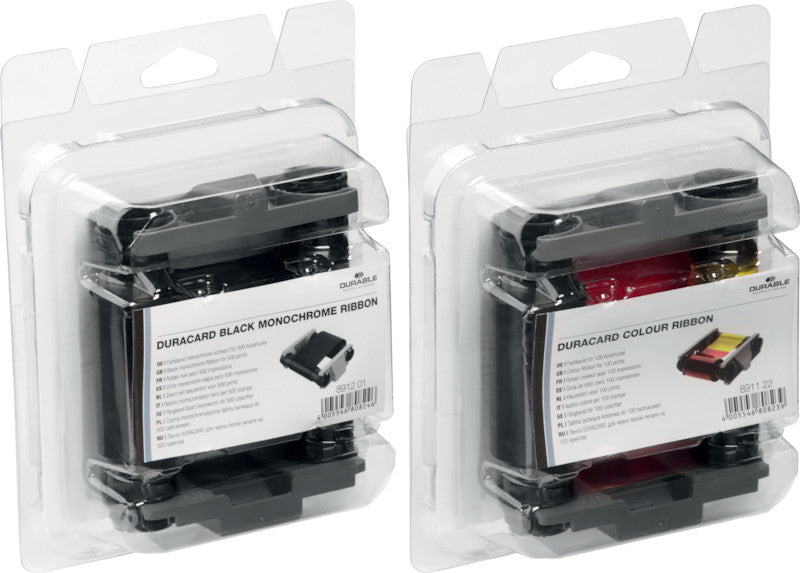 Durable Kartendrucker-Farbband Mehrfarbig – 100 Karten – für Duracard ID 300