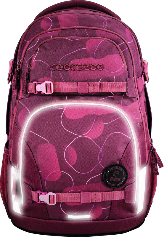 Coocazoo Rucksack Porter – Berry Bubbles – pink – 30/35 l – recycelte Materialien