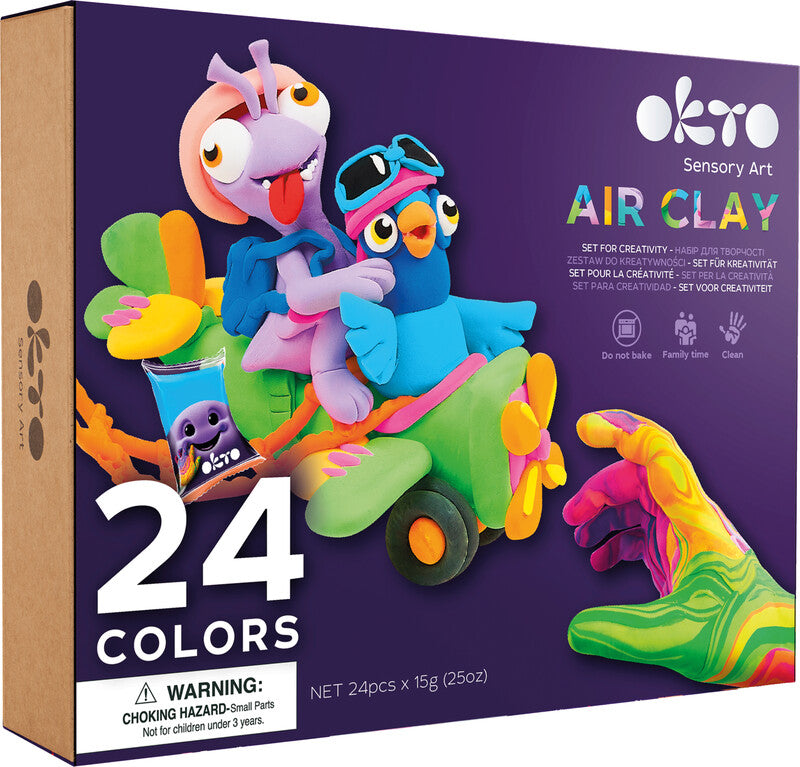Okto Sensory Art – Modelliermasse-Set – ab 5 Jahren – 24 Farben