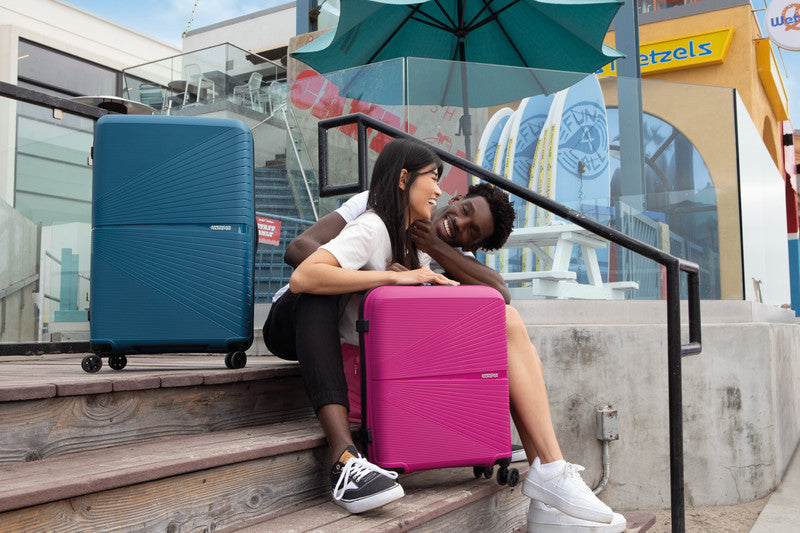 American Tourister Trolley Handgepäck – Hartschale, 4 Doppelrollen, mit TSA, Deep Orchid, 40 × 50 × 20 cm