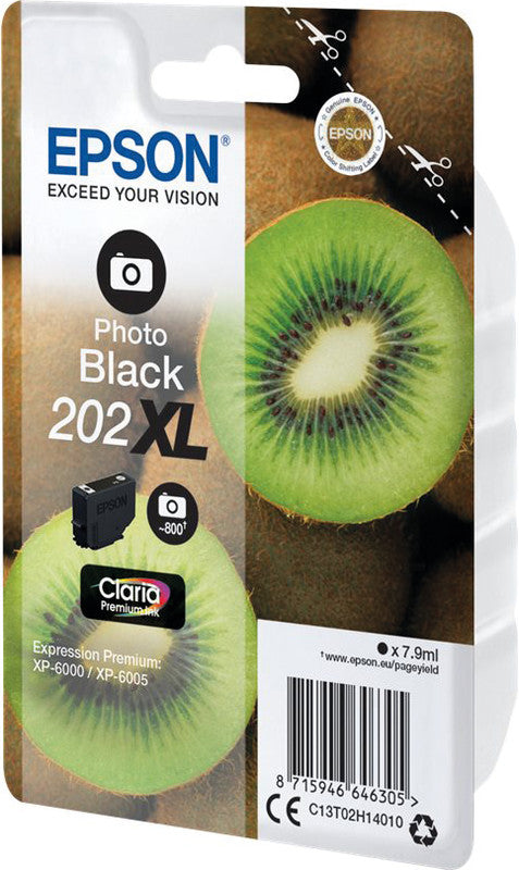 Epson Tintenpatrone 202XL, schwarz, 7,9 ml – für Tintenstrahldrucker/Multifunktionsgeräte