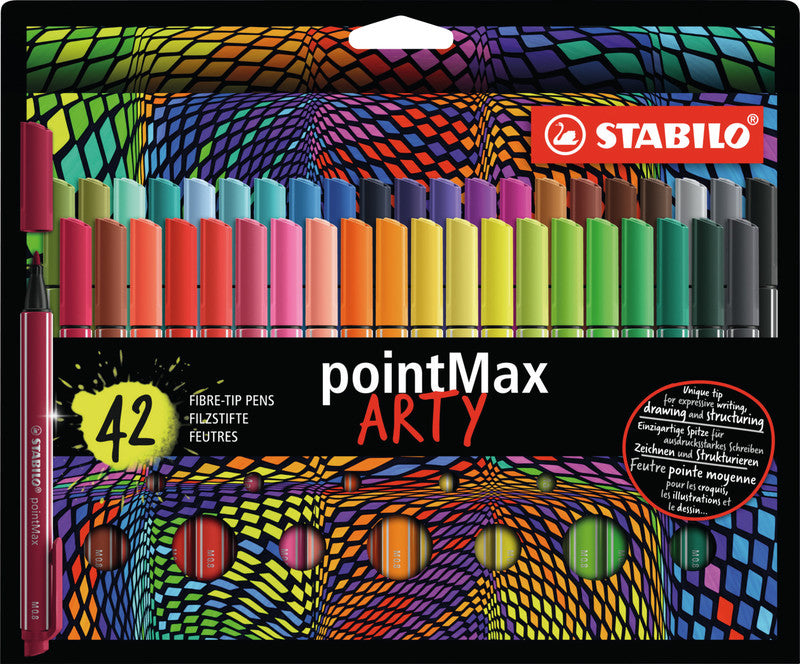 STABILO Filzstifte, Strichbreite 0,8 mm, 42 Farben