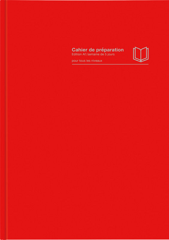 Verlag für unterrichtsm. Unterrichtsheft A4, Buchbindung, Karton, 144 Seiten, perforiert, 100 g/m² – Rot