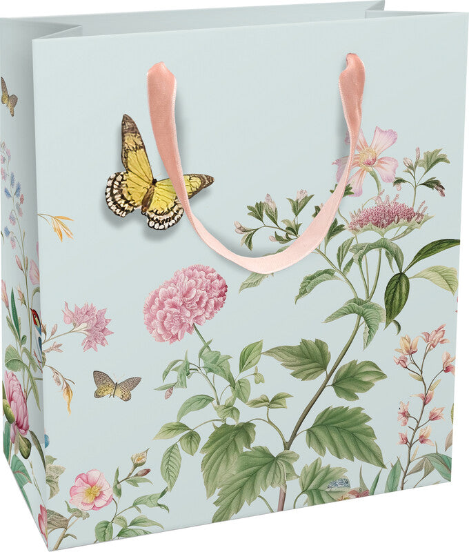 Braun + company Tragetasche – Vintage Romance – Papier, matt, mit Ripsband – 180 × 210 × 80 mm