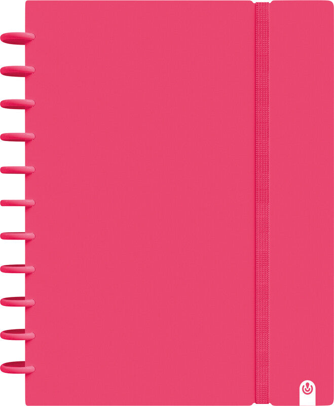 Carchivo Spiralbuch, liniert, Spiralbindung, Softcover, 160 Seiten, spezielle Perforierung, 100 g/m² – Rot