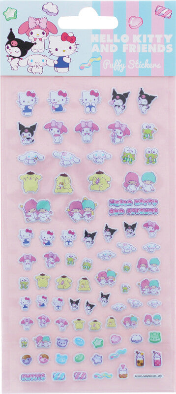Kitty sweets Schmucketiketten – Hello Kitty, mehrfarbig – 1 Bogen/83 Sticker, Folie