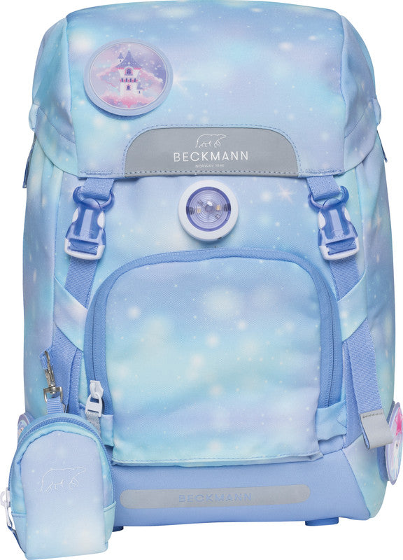 Beckmann Schulrucksack Classic – Star Princess – mit Leuchteffekt