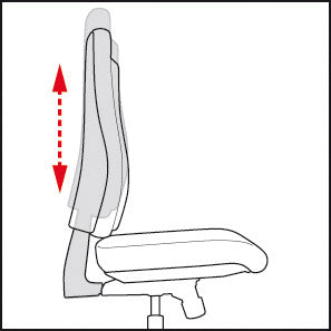 Topstar Bürostuhl Point 70 – Sitzhöhe 41–53 cm, 110 kg, Rot