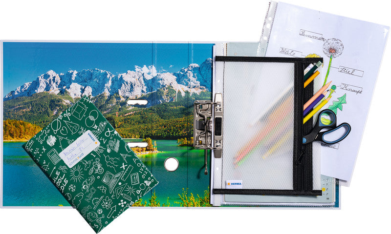 HERMA Sichtmappe A5 – transparent, Kunststoff, glänzend, 180 µm