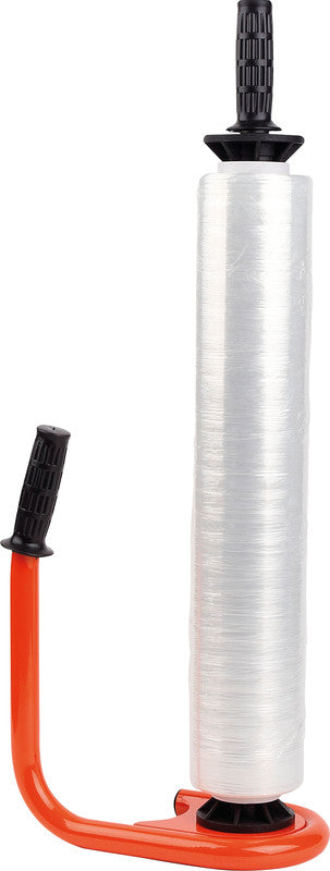 Wihedü Handabroller für Stretchfolie – für Rollenbreiten 450 mm und 500 mm – Kunststoff, Orange – 1 Stück