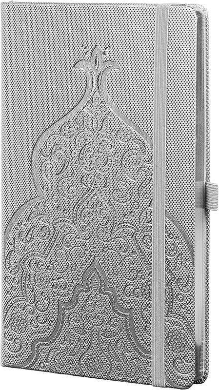 Castelli Notizbuch, 130 × 210 mm, liniert, Leimbindung, Hardcover, 192 Seiten, 80 g/m² – mehrfarbig