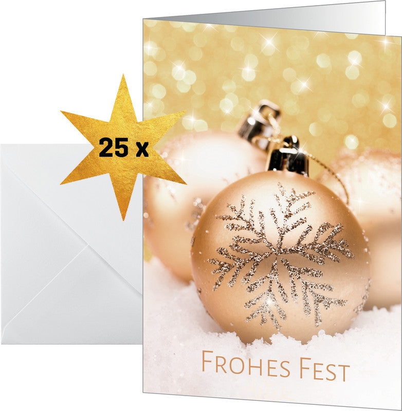 Sigel Grusskarte Christmas Joy – A6 (105 × 148 mm) – mit Umschlägen, für Inkjet/Laser/Kopierer